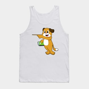 Dog Teacher Book Pointer Tank Top